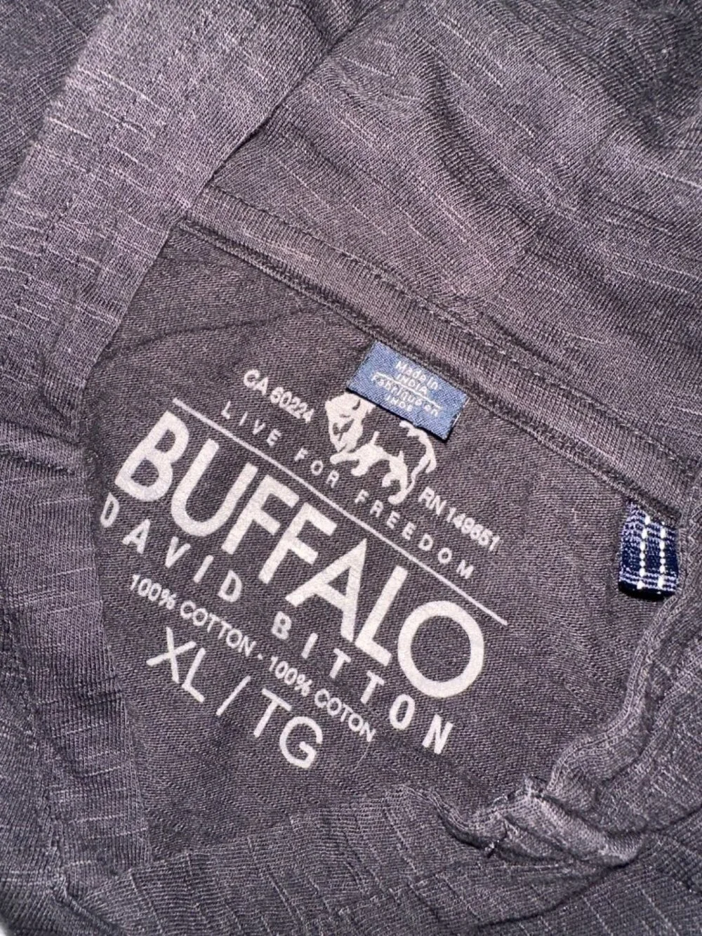 Buffalo David Bitton t-shirt hoodie with eagle